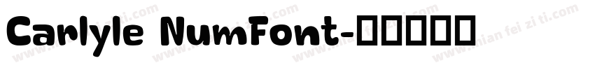 Carlyle NumFont字体转换